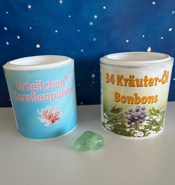 Angebot der Woche - Korallen-Calcium + Bonbon und einem Flourit - kleines Set
