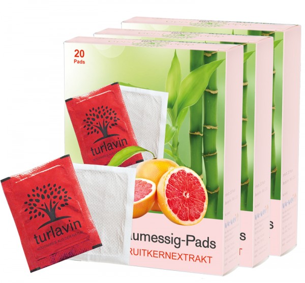 Turlavin Baumessig-Pads mit Grapefruitkernextrakt (Kur-Pack mit 60 Pads)